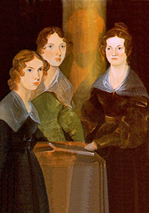 Anne, Emily and Charlotte Bronte via Wikipedia