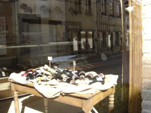 Essoyes - Window Display of the Wine Shop