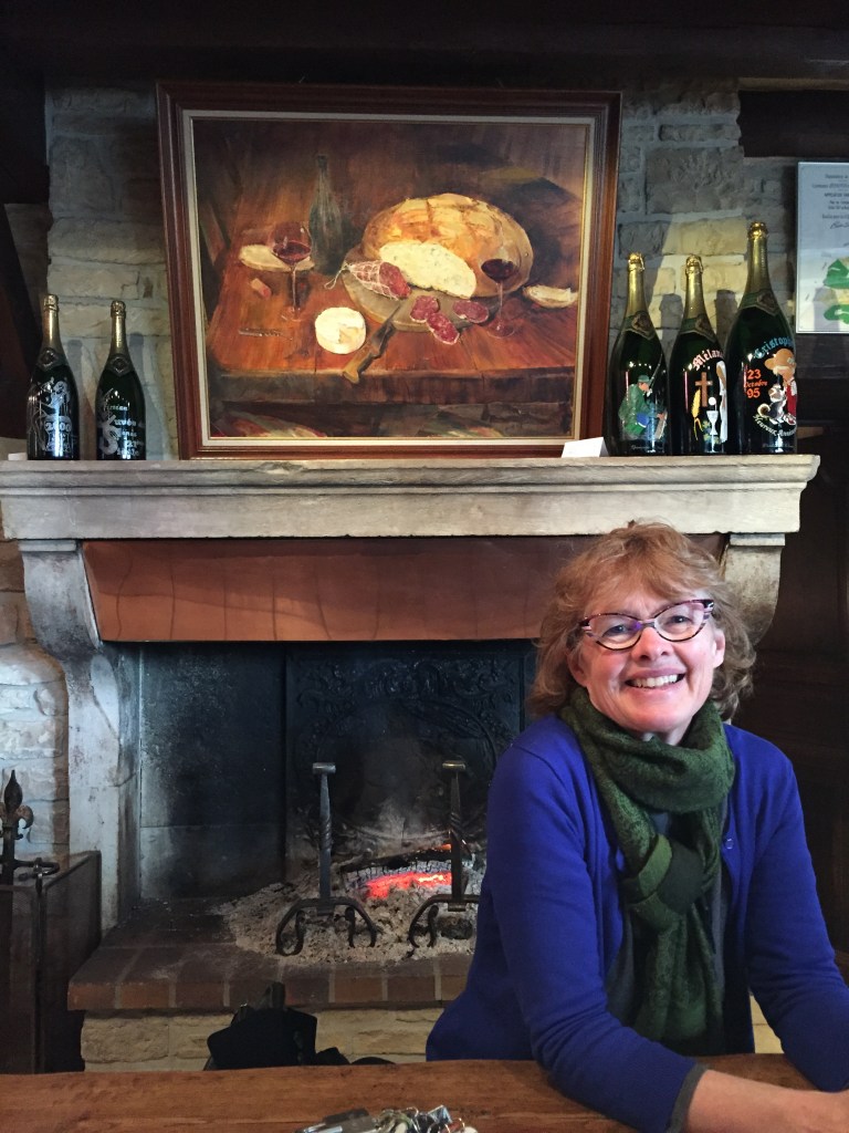 Janet Hulstrand at Champagne House Christian Senez